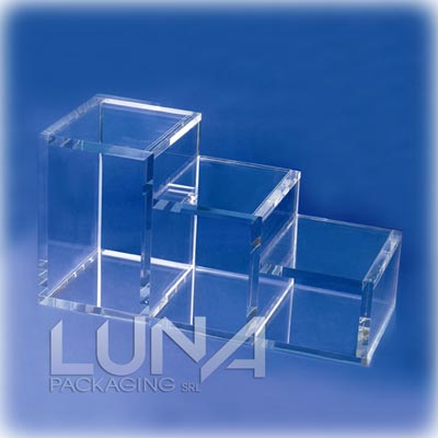 cubi plexiglass esposizione